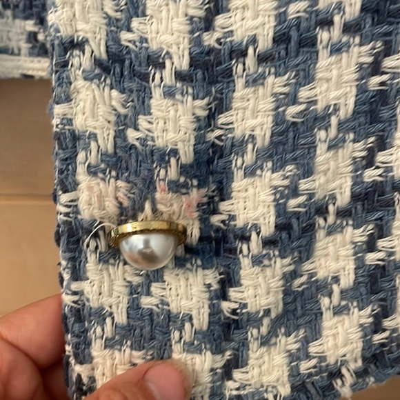 Zara Tweed Overshirt with Pearl Buttons - Picture 5 of 5